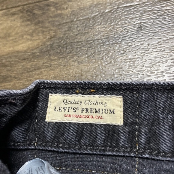 Levi's Premium Big E Baggy Dad Jeans Women's Size 24 Boot Barn Black Denim - Picture 6 of 12